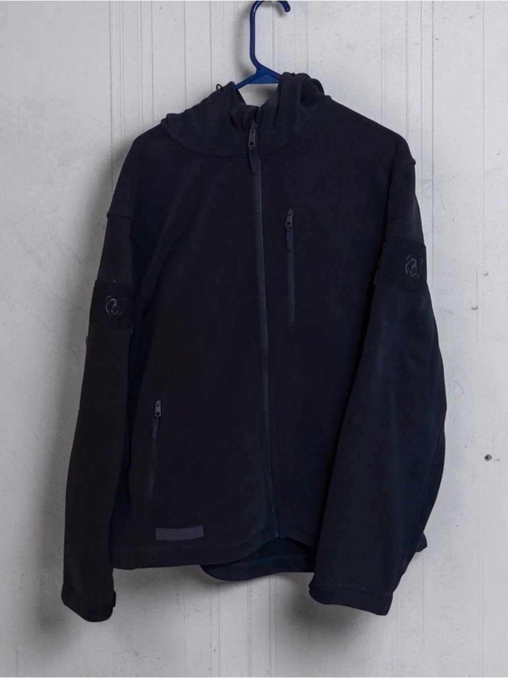 Baerskin Tactical Fleece Full Zip Navy Blue Hoodie Jacket Size XL